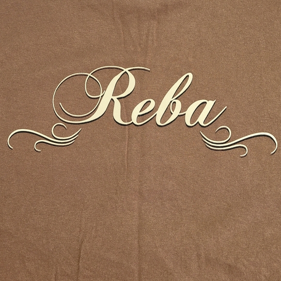 Gildan Reba McEntire Brown 100% Cotton Preshrunk T Shirt  XL - Picture 4 of 7